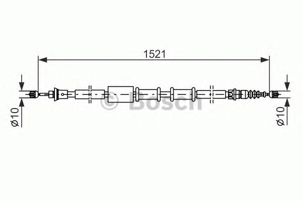 BOSCH 1 987 482 109 Трос, стоянкова гальмівна