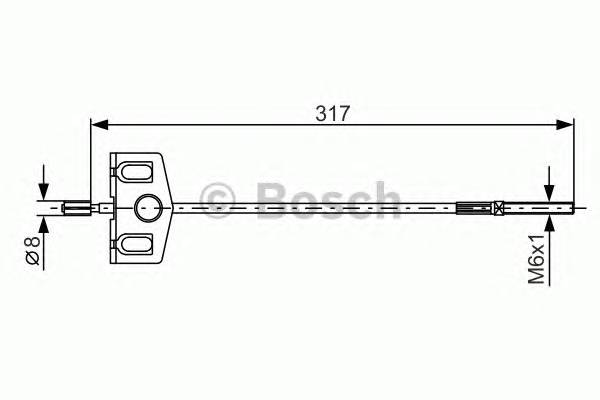 BOSCH 1 987 482 342 Трос, стояночная тормозная