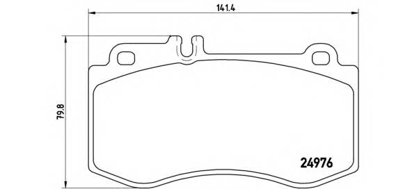 BREMBO P 50 087 Комплект тормозных колодок,