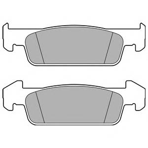 DELPHI LP2663 Комплект тормозных колодок,