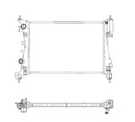 NRF 55341 Радиатор, охлаждение двигателя