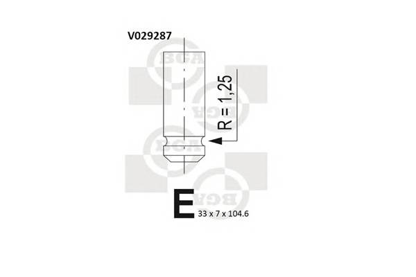 BGA V029287 Впускний клапан