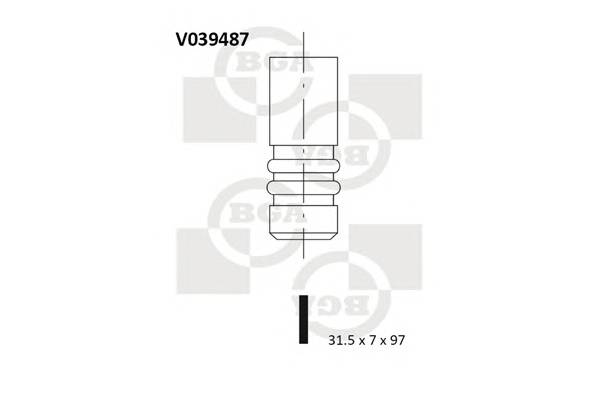 BGA V039487 Выпускной клапан