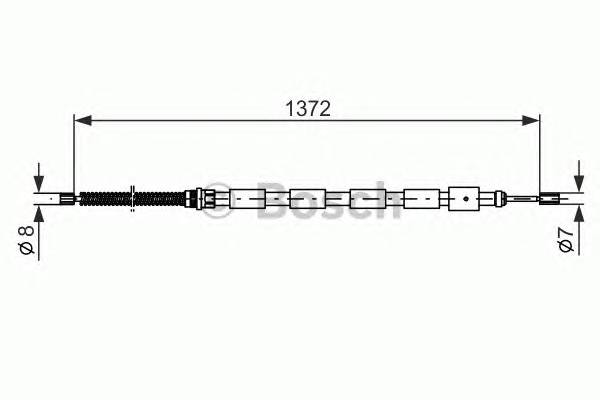 BOSCH 1 987 477 144 Трос, стояночная тормозная