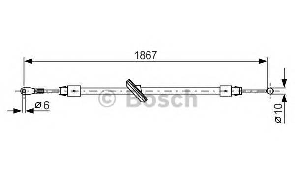 BOSCH 1 987 482 028 Трос, стояночная тормозная