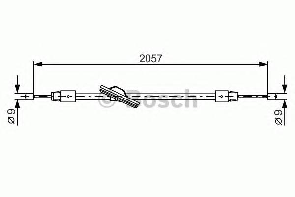 BOSCH 1 987 482 331 Трос, стояночная тормозная