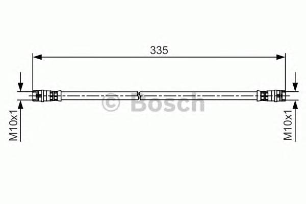 BOSCH 1 987 481 517 Гальмівний шланг