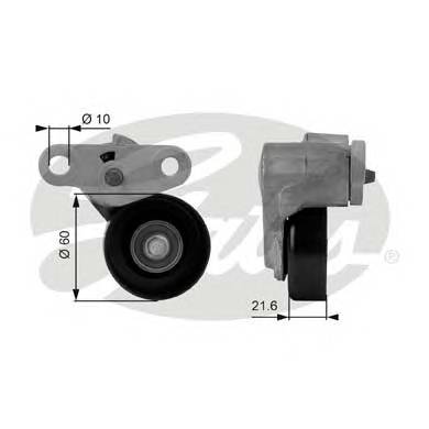 GATES T38159 Натяжний ролик, полікліновий