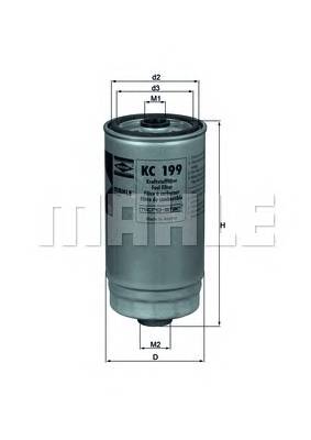 KNECHT KC 199 Топливный фильтр