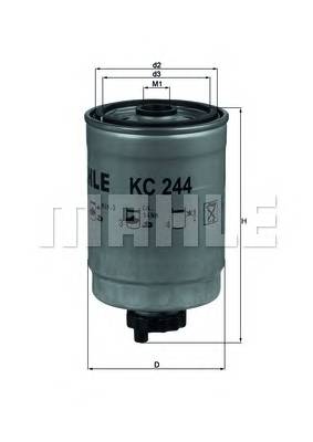 KNECHT KC 244 Паливний фільтр