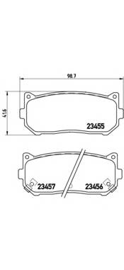 BREMBO P 30 008 Комплект гальмівних колодок,