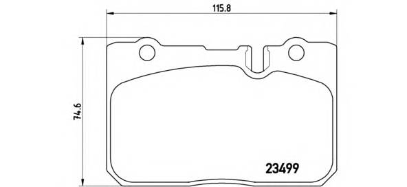 BREMBO P 83 039 Комплект тормозных колодок,