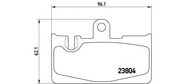 BREMBO P 83 059 Комплект тормозных колодок,