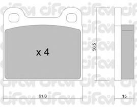 CIFAM 822-003-0 Комплект тормозных колодок,