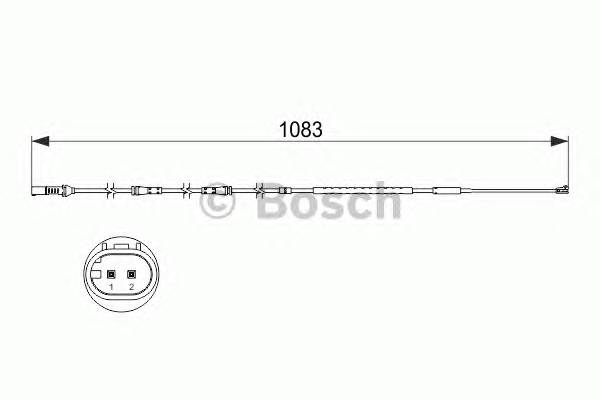 BOSCH 1 987 473 500 Сигнализатор, износ тормозных