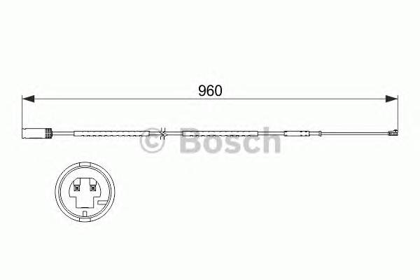 BOSCH 1 987 473 523 Сигналізатор, знос гальмівних