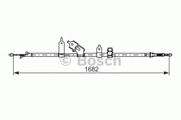 BOSCH 1 987 477 070 Трос, стоянкова гальмівна