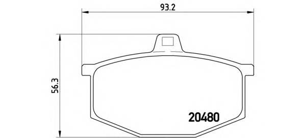 BREMBO P 68 005 Комплект гальмівних колодок,