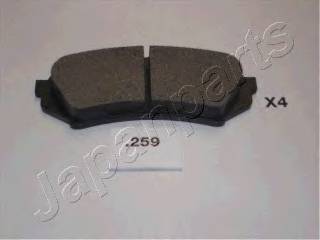 JAPANPARTS PP-259AF Комплект тормозных колодок,