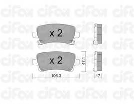 CIFAM 822-844-0 Комплект тормозных колодок,