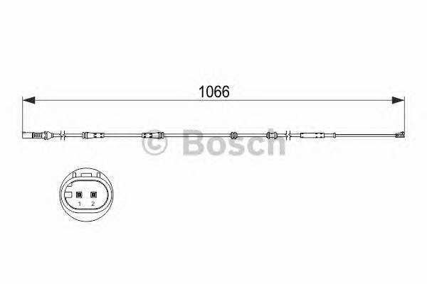 BOSCH 1 987 473 501 Сигналізатор, знос гальмівних