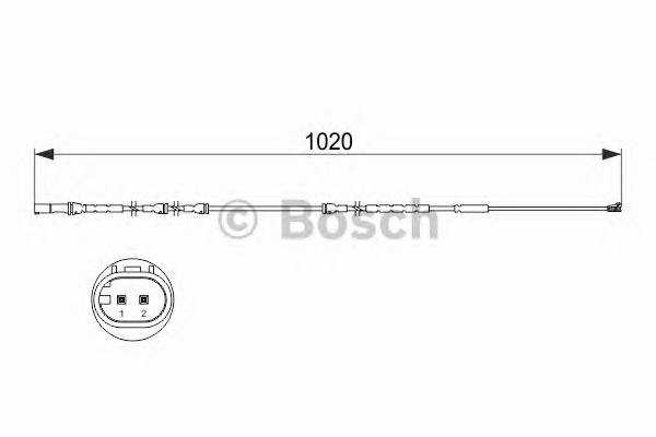 BOSCH 1 987 473 510 Сигнализатор, износ тормозных