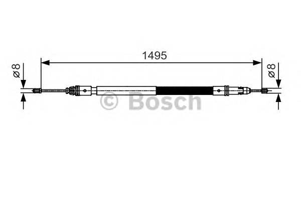 BOSCH 1 987 482 118 Трос, стояночная тормозная