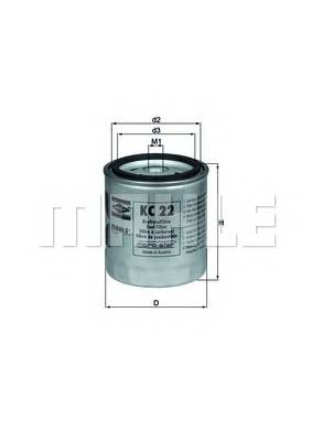 KNECHT KC 22 Паливний фільтр