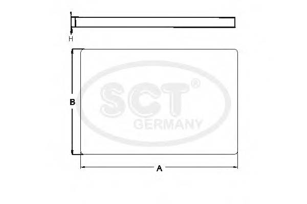 SCT Germany SA 1106 Фильтр, воздух во