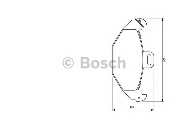 BOSCH 0 986 424 532 Комплект тормозных колодок,