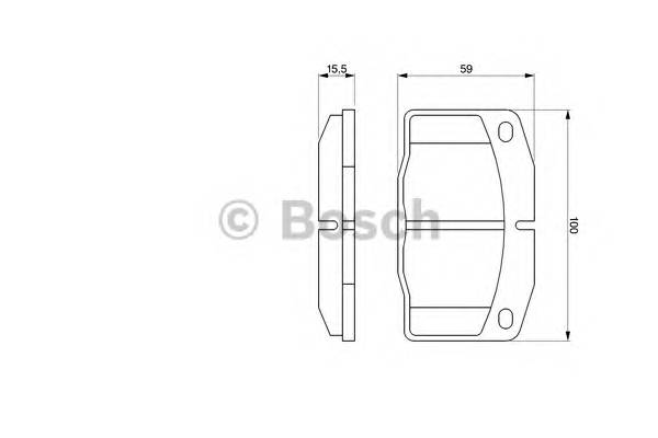 BOSCH 0 986 465 141 Комплект тормозных колодок,