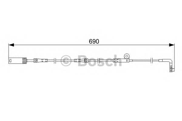 BOSCH 1 987 473 046 Сигналізатор, знос гальмівних