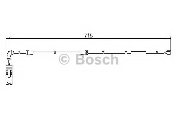 BOSCH 1 987 474 946 Сигнализатор, износ тормозных