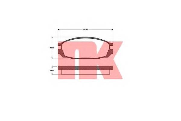 NK 222213 Комплект гальмівних колодок,