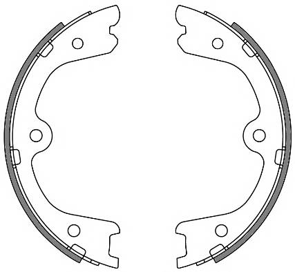 REMSA 4264.00 Комплект гальмівних колодок,