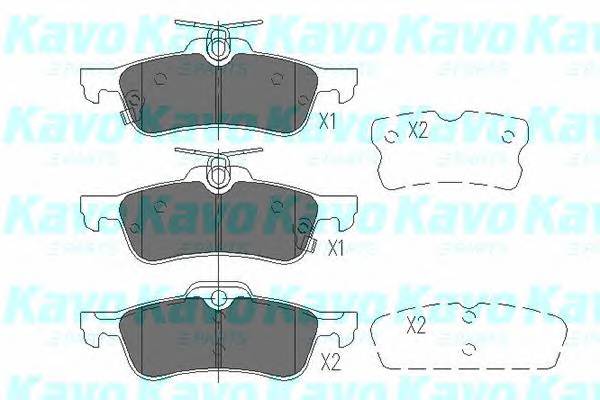 KAVO PARTS KBP-9106 Комплект тормозных колодок,