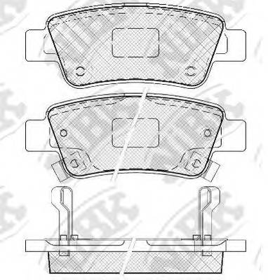 NiBK PN8809 Колодки гальмівні