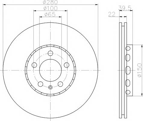 TEXTAR 92061400 Тормозной диск