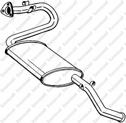 BOSAL 280-273 Глушник вихлопних газів