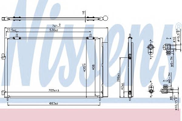 NISSENS 940349 Конденсатор, кондиционер