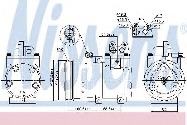 NISSENS 89270 Компрессор, кондиционер