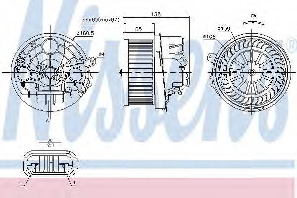 NISSENS 87091 Вентилятор салону