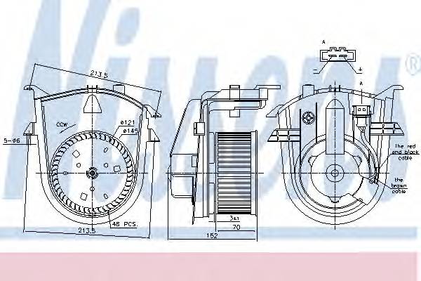 NISSENS 87176 DMUCHAWA VW