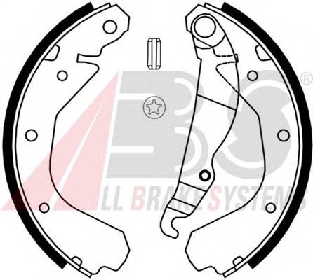 A.B.S. 8809 Комплект гальмівних колодок