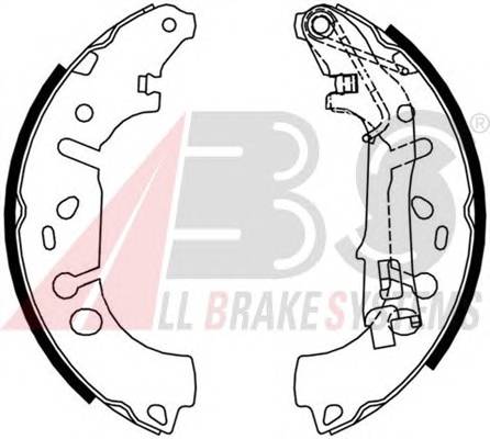 A.B.S. 9215 Комплект гальмівних колодок