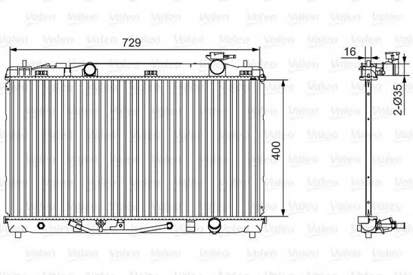 VALEO 701526 Радиатор системы охлаждения