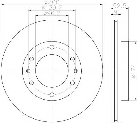 TEXTAR 92203800 Тормозной диск