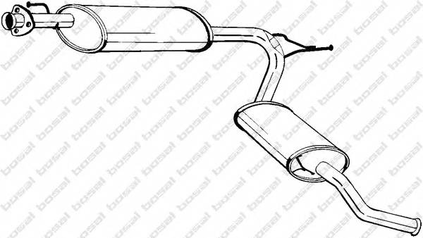 BOSAL 283-581 Глушник вихлопних газів