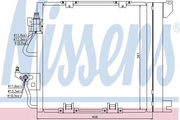 NISSENS 94768 Конденсатор, кондиционер