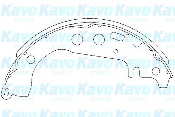 KAVO PARTS KBS-9904 Комплект тормозных колодок